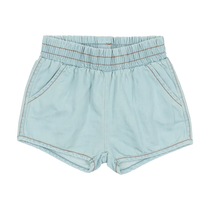 Earrings Lil Legs Lil Legs Denim Track Shorts Chambray