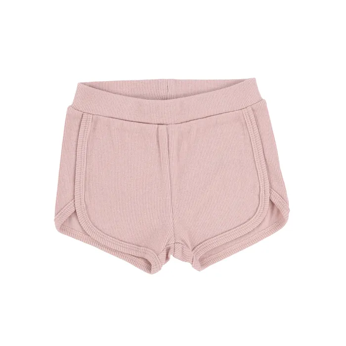 Earrings Lil Legs Lil Legs Ribbed Track Shorts Petal Pink