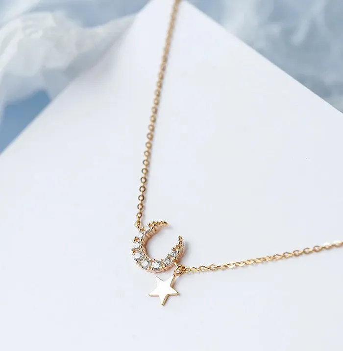 Half Moon Starry Night Sorasol Necklaces
