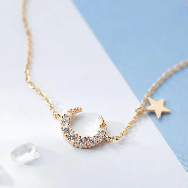 Half Moon Starry Night Sorasol Necklaces