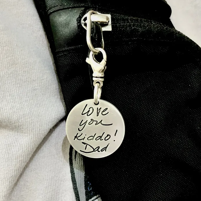 Handwritten Charm Sterling Silver HeidiJHale Designs Charm Necklaces