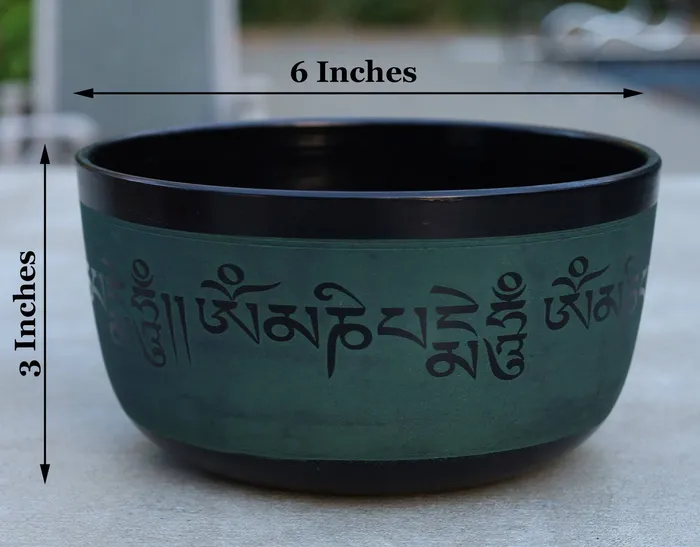 Lungta Imports Earrings Tibetan Om Manu Padme Hum Mantra Singing Bowl