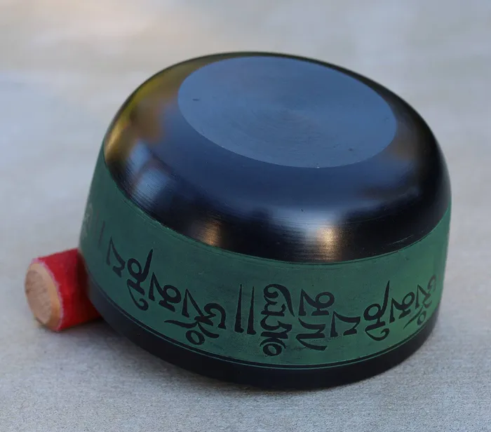 Lungta Imports Earrings Tibetan Om Manu Padme Hum Mantra Singing Bowl