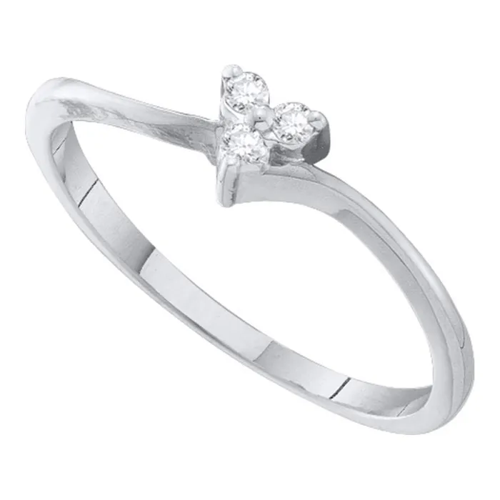 mayamila Rings 10kt White Gold Womens Round Diamond Heart Love Promise Bridal Ring 120 Cttw mayamila Rings 10kt White Gold Womens Round Diamond Heart Love Promise Bridal Ring 120 Cttw