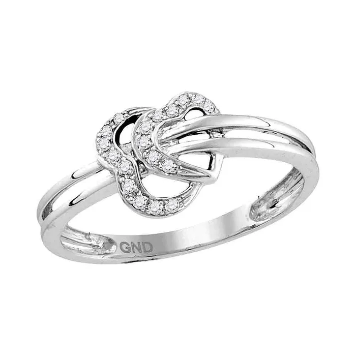 mayamila Rings 10kt White Gold Womens Round Diamond Heart Love Ring 120 Cttw mayamila Rings 10kt White Gold Womens Round Diamond Heart Love Ring 120 Cttw