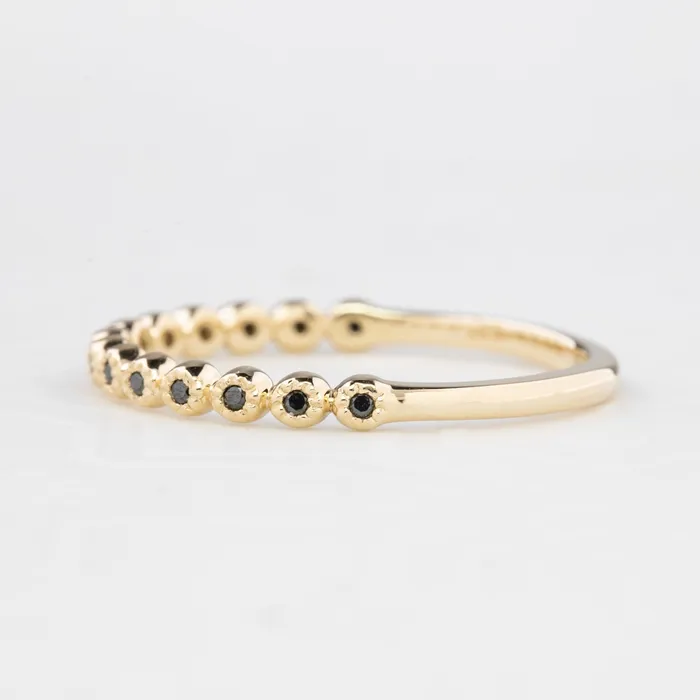 Rings Envero Jewelry Dahlia Black Diamond Half Eternity Ring Rings Envero Jewelry Dahlia Black Diamond Half Eternity Ring