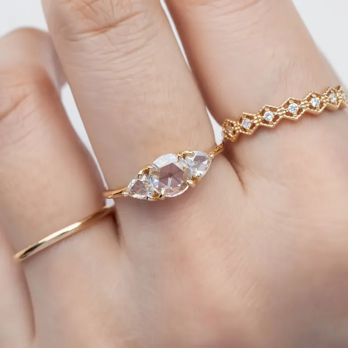 Rings Envero Jewelry Madison Ring Round Rose Cut Diamond