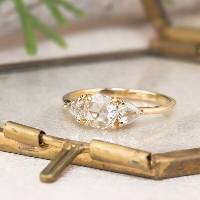 Rings Envero Jewelry Madison Ring Round Rose Cut Diamond
