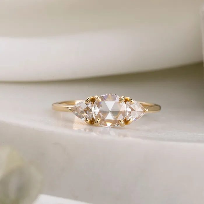 Rings Envero Jewelry Madison Ring Round Rose Cut Diamond