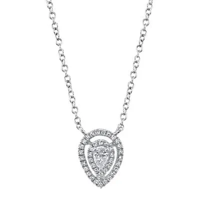 018CT DIAMOND PEAR NECKLACE SHY CREATIONS Necklaces