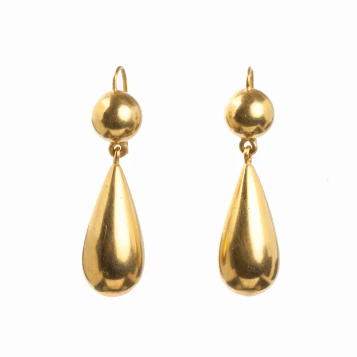 Bell Bird Antiques Victorian Era Gilded Earrings Earrings