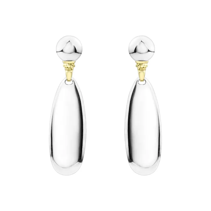 Beloved Smooth Silver Drop Earrings LAGOS Earrings