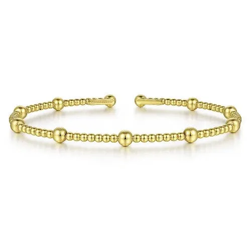 Bracelets 14K Yellow Gold Bujukan Split Bangle GABRIEL CO