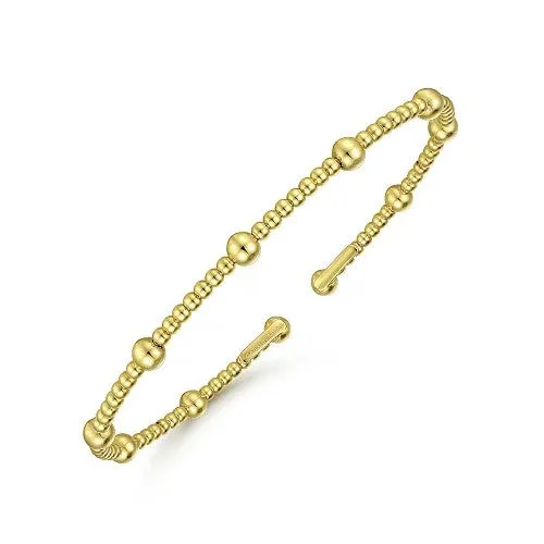Bracelets 14K Yellow Gold Bujukan Split Bangle GABRIEL CO