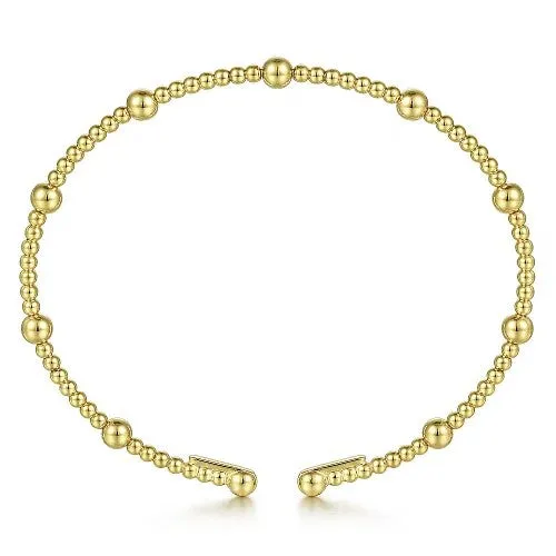 Bracelets 14K Yellow Gold Bujukan Split Bangle GABRIEL CO