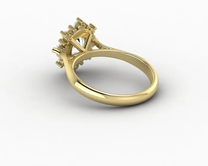Bridget 10 Ct Oval Cut Halo Engagement Ring Sapheena Jewelry Rings