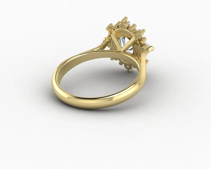Bridget 10 Ct Oval Cut Halo Engagement Ring Sapheena Jewelry Rings