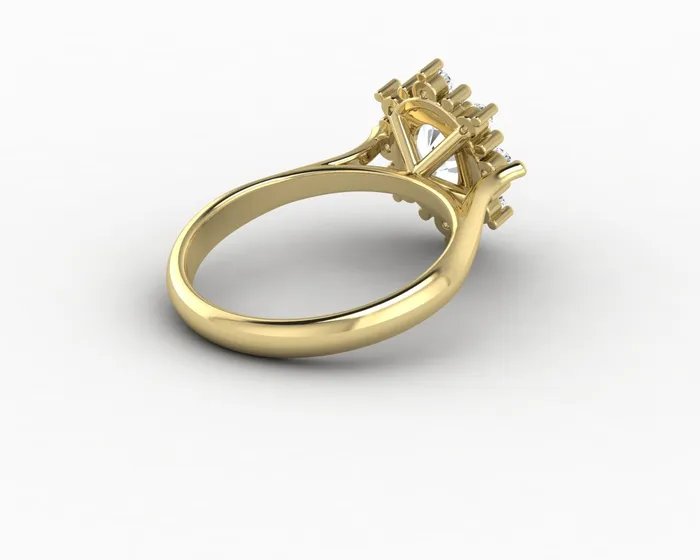 Bridget 10 Ct Oval Cut Halo Engagement Ring Sapheena Jewelry Rings