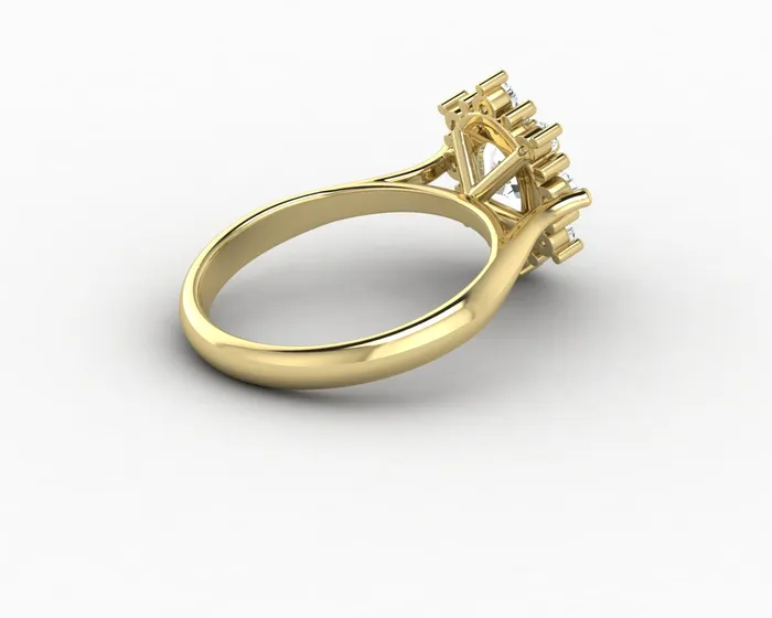 Bridget 10 Ct Oval Cut Halo Engagement Ring Sapheena Jewelry Rings
