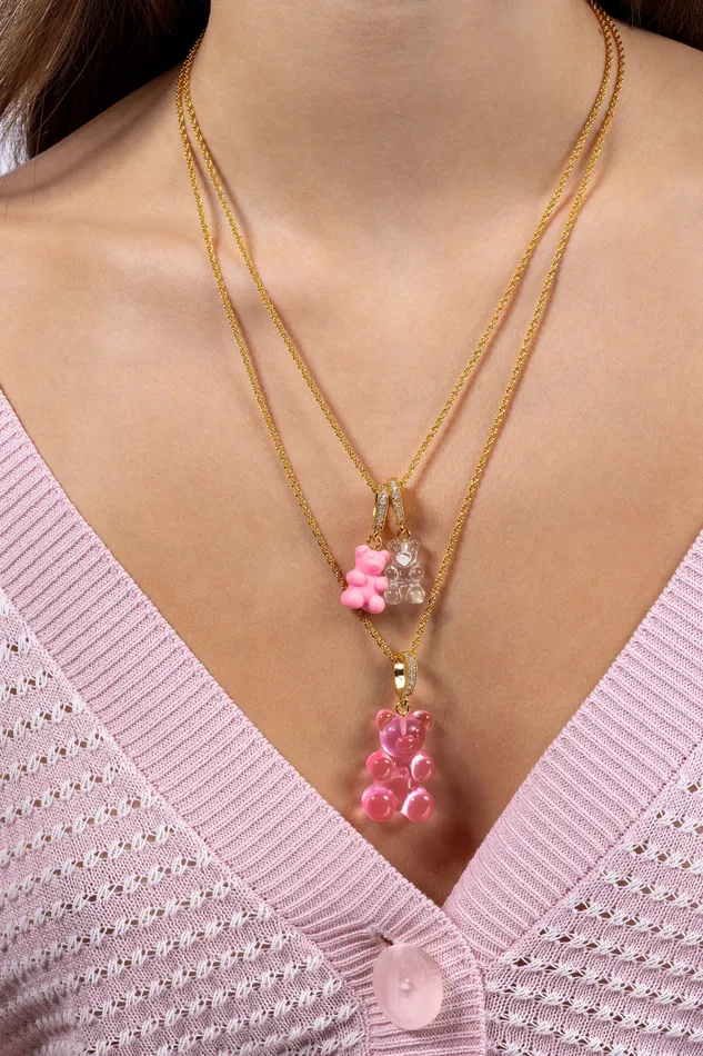 Crystal Haze Jewelry Rings Nostalgia bear Pave connector Elle Woods