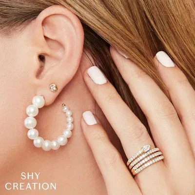 Earrings 022CT DIAMOND BEZEL STUD EARRING SHY CREATIONS