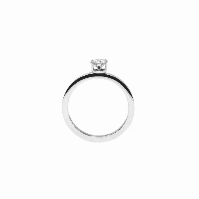 Forever Truth Rings Fear Not Solitaire Thin Silver Ring