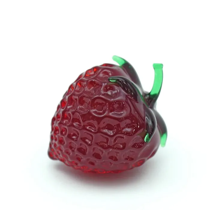 Glass strawberries natural size MuranoVitrum Earrings