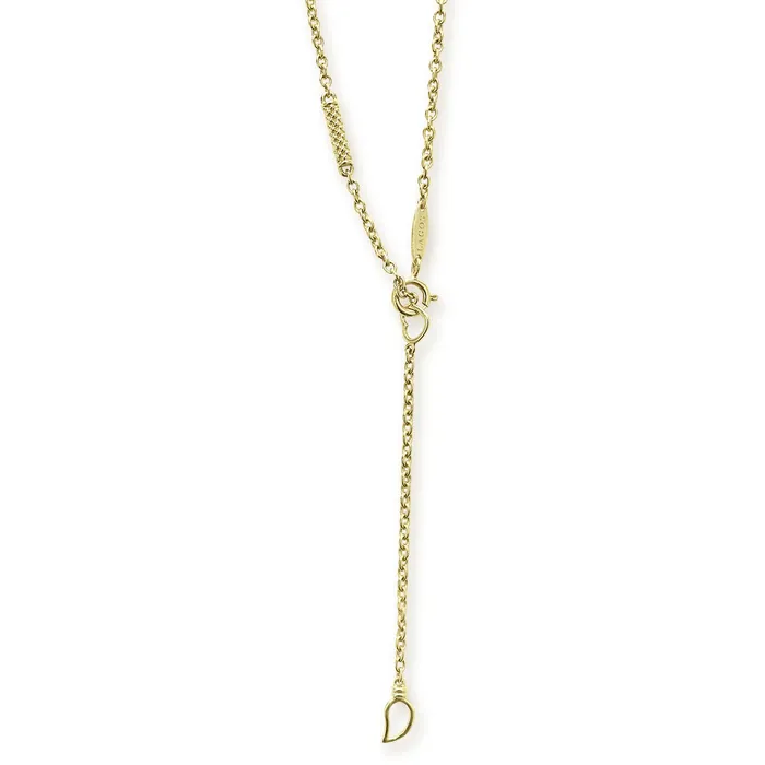 Necklaces LAGOS Signature Caviar 18K Gold Superfine Station Chain Necklace