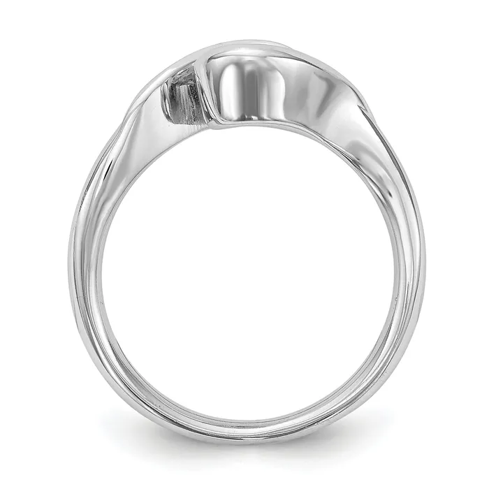050ct CZ Solid Real 14K White Gold Round Bezel Set Solitaire Engagement Ring Engagement Polished Goldia Rings