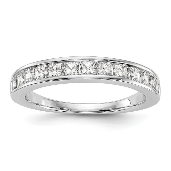 088ct CZ Solid Real 14k White Gold Wedding Wedding Band Ring Goldia Rings 088ct CZ Solid Real 14k White Gold Wedding Wedding Band Ring Goldia Rings