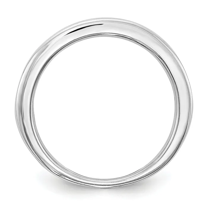088ct CZ Solid Real 14k White Gold Wedding Wedding Band Ring Goldia Rings