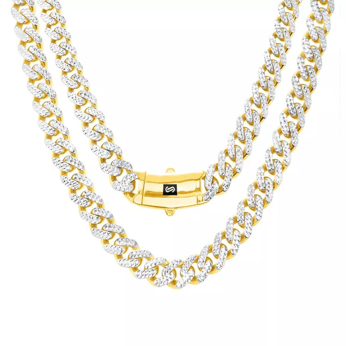 10k Yellow Gold 9mm Monaco Miami Cuban Link Diamond Cut Pave Chain Necklace 30 Goldiacom Necklaces 10k Yellow Gold 9mm Monaco Miami Cuban Link Diamond Cut Pave Chain Necklace 30 Goldiacom Necklaces