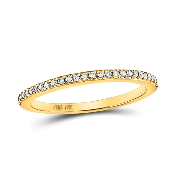 10k Yellow Gold Round Diamond Single Row Stackable Band Ring 18 Cttw Size 6 gndatlanta Rings 10k Yellow Gold Round Diamond Single Row Stackable Band Ring 18 Cttw Size 6 gndatlanta Rings