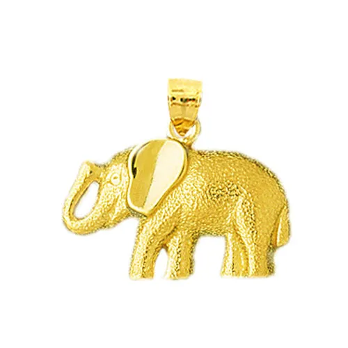14K Gold 22MM Elephant Pendant Goldia PreStyled Sets