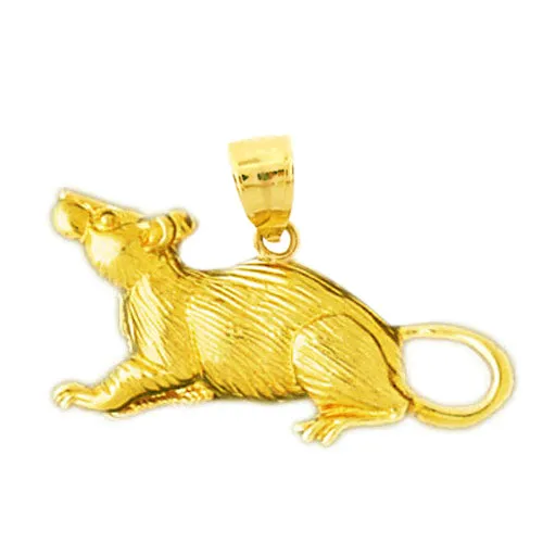 14K Gold Rat Pendant Goldia PreStyled Sets