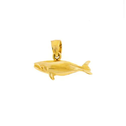 14K Gold Whale Charm Goldia Charm Necklaces