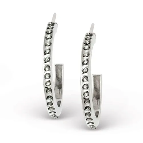 14k WG Dia Earrings goldiaca Earrings