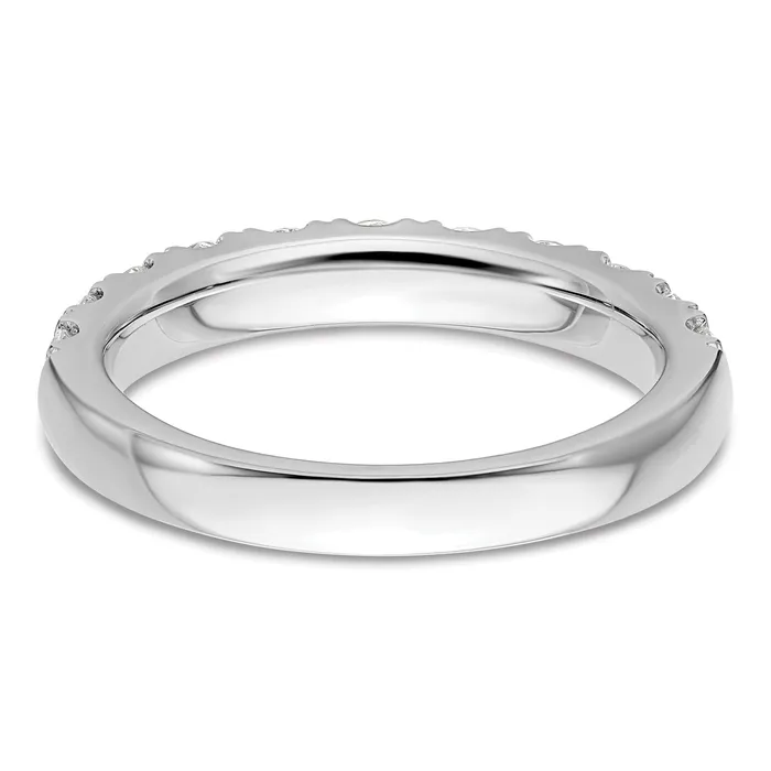 14k White Gold 1 Ct Lab Grown Diamond VSSI G Wedding Band Ring Goldia Rings