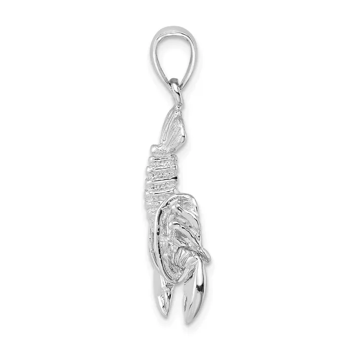 14k White Gold Moveable Lobster Charm Goldia Charm Necklaces