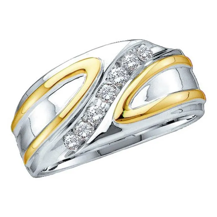 14k White Gold Round Diamond Diagonal Row Band Ring 14 Cttw gndatlanta Rings 14k White Gold Round Diamond Diagonal Row Band Ring 14 Cttw gndatlanta Rings