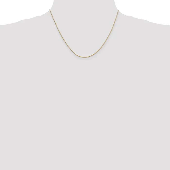 14K Yellow Gold 18 inch 9mm Round Snake with Lobster Clasp Chain Necklace MDS Necklaces 14K Yellow Gold 18 inch 9mm Round Snake with Lobster Clasp Chain Necklace MDS Necklaces