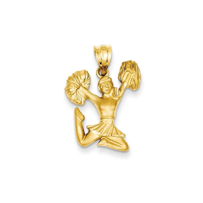 14k Yellow Gold Cheerleader Pendant Goldia PreStyled Sets