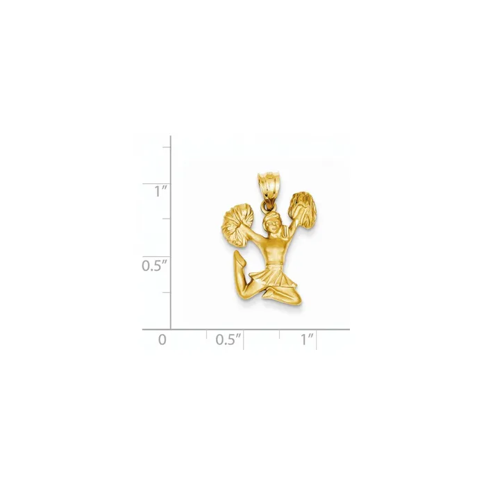 14k Yellow Gold Cheerleader Pendant Goldia PreStyled Sets