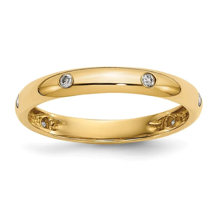 14k Yellow Gold Real Diamond Ring Goldia Rings