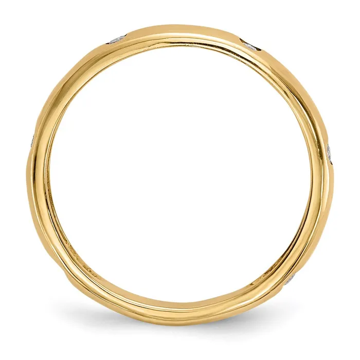 14k Yellow Gold Real Diamond Ring Goldia Rings