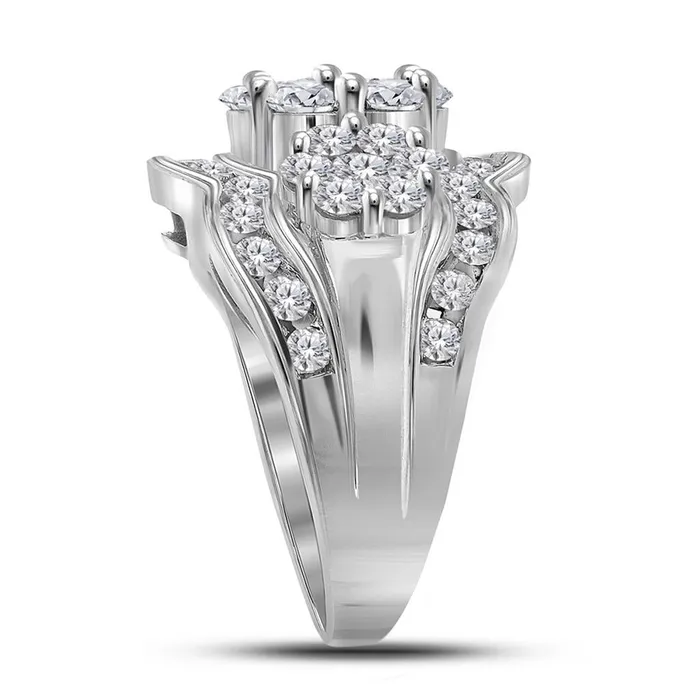 3 CTDiamond FLOWER RING gndatlanta Rings