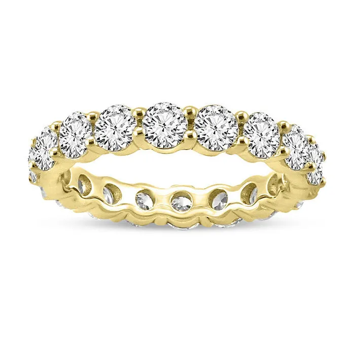 4 CT TW Natural Diamond Eternity Band in Solid 14K Gold Goldia Rings 4 CT TW Natural Diamond Eternity Band in Solid 14K Gold Goldia Rings