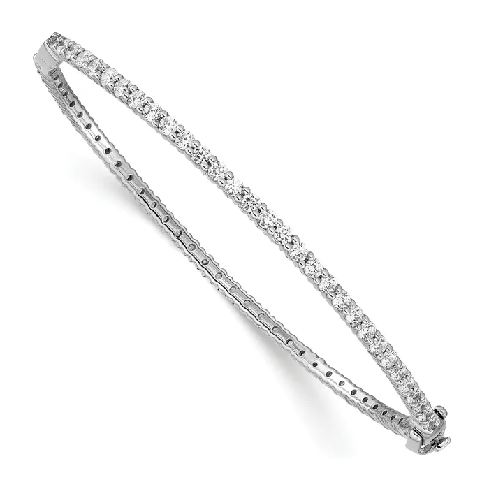 Bracelets Goldia 14k White Gold 2 12 Ct Lab Grown Diamond VSSI G Eternity Bangle Bracelet Bracelets Goldia 14k White Gold 2 12 Ct Lab Grown Diamond VSSI G Eternity Bangle Bracelet