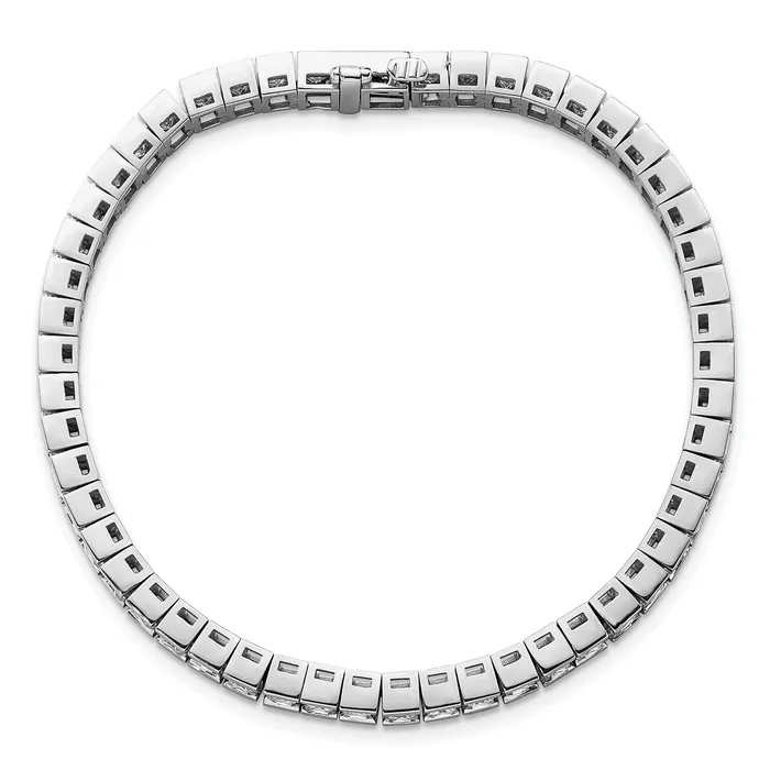 Bracelets Goldia 14K White Gold Lab Grown Diamond VSSI G Princess Tennis Bracelet