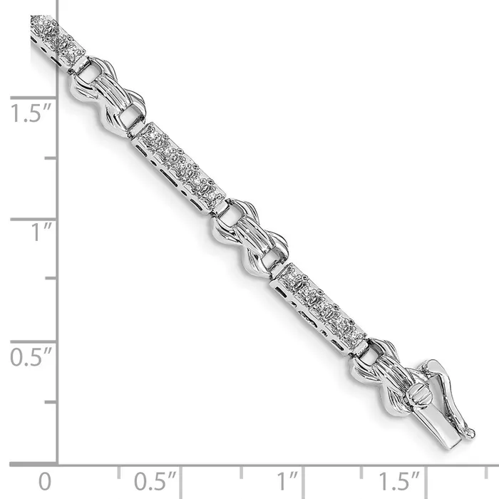 Bracelets goldiaca 14k White Gold Natural Diamond Fancy Bracelet